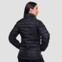 Ženska puffer jakna Black/Orange - GymBeam L