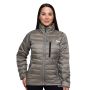 Ženska puffer jakna Vetiver/Black - GymBeam XL