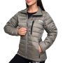 Ženska puffer jakna Vetiver/Black - GymBeam XL