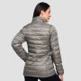 Ženska puffer jakna Vetiver/Black - GymBeam XL