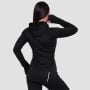 Ženska majica za trčanje 1/2 Zip Black - GymBeam S