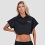Women‘s Relay Cropped Hoodie Black - GymBeam M