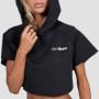Women‘s Relay Cropped Hoodie Black - GymBeam M