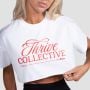 Ženski Crop Top Thrive White - GymBeam S