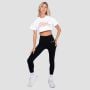Ženski Crop Top Thrive White - GymBeam S