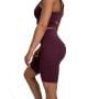 Ženske kratke biciklističke hlače Eggplant - GymBeam L