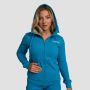 Ženska dukserica Limitless Zip Up Aquamarine - GymBeam L