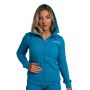 Ženska dukserica Limitless Zip Up Aquamarine - GymBeam L
