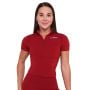 Ženska majica Ignite Cropped Dark Red - GymBeam S
