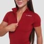 Ženska majica Ignite Cropped Dark Red - GymBeam S