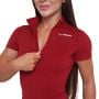 Ženska majica Ignite Cropped Dark Red - GymBeam S