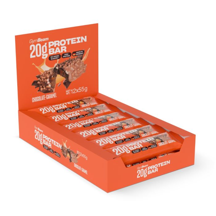 20 g Protein Bar - GymBeam 55 g - čokolada-karamel
