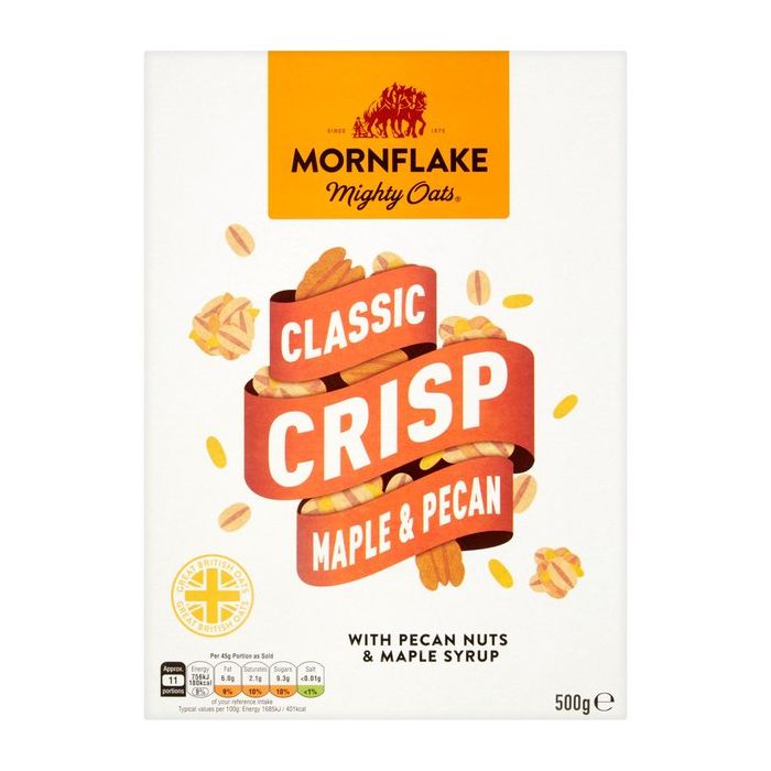 Zobene pahuljice Classic Crisp Maple & Pecan - Mornflake