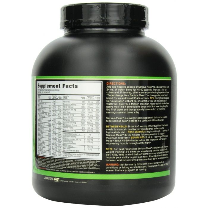 Serious Mass - Optimum Nutrition 5450 g - čokolada