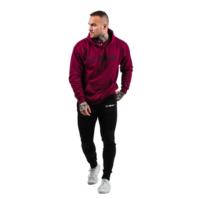 Dukserica PRO Hoodie Burgundy - GymBeam XL