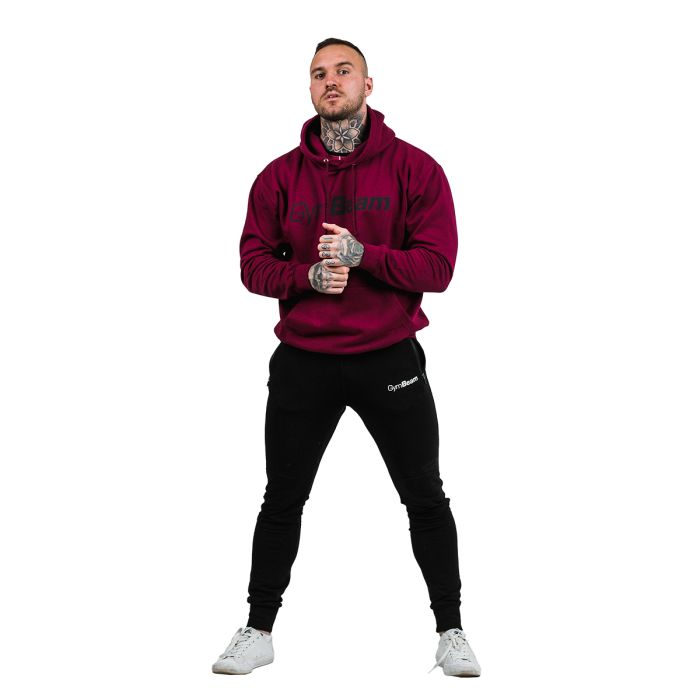 Dukserica PRO Hoodie Burgundy - GymBeam XL