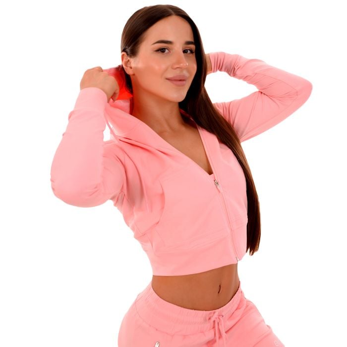 Ženska dukserica TRN Zip-Up Pink – GymBeam XS
