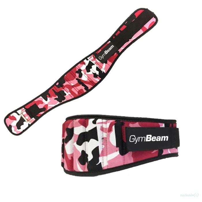 Ženski fitness remen Pink Camo – GymBeam