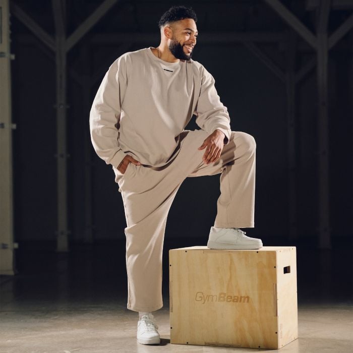 Muška dukserica Aura Grey - GymBeam XL