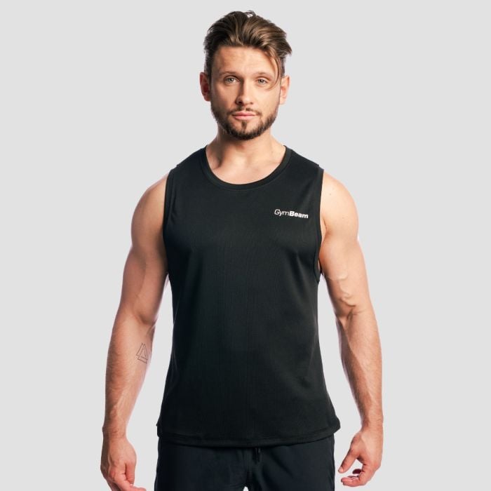 Muška majica bez rukava Base Mesh Black - GymBeam XXL