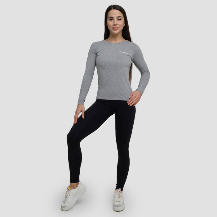 Ženska majica dugih rukava Basic Grey - GymBeam M