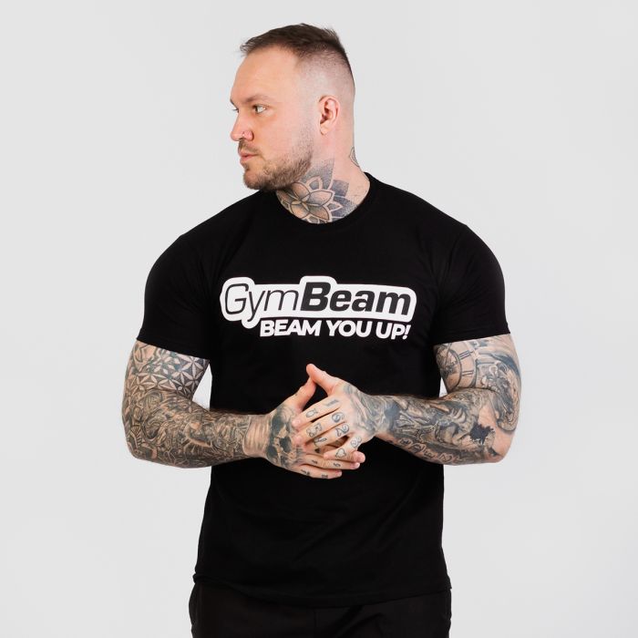 Muška majica Beam Black - GymBeam
