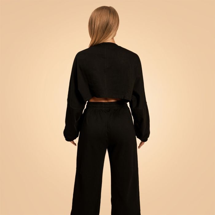 Ženska dukserica Cropped Bliss Black - BeastPink S