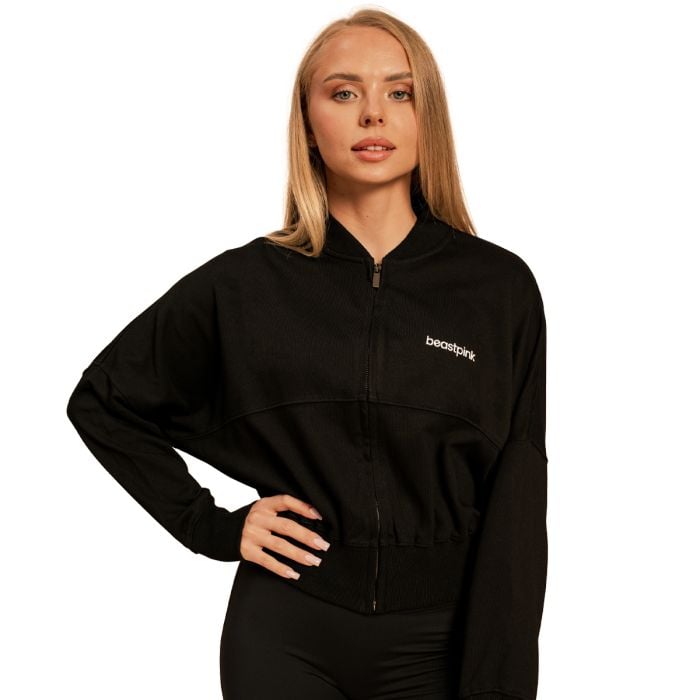 Ženska dukserica Zip-Up Bliss Black - BeastPink L