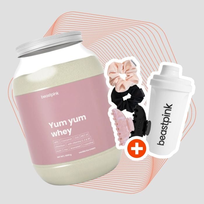 Protein Yum Yum Whey - BeastPink 1000 g - vanilija  - sladoled