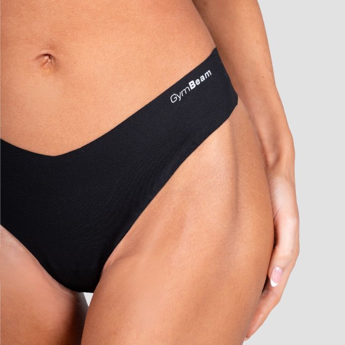 Comfy Seamless Bottoms 3Pack Black - GymBeam XS