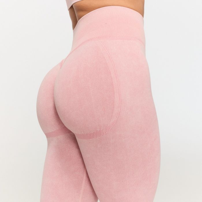 Ženske bešavne tajice Fierce Baby Pink – GymBeam M