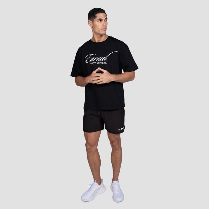 Majica Earned Black - GymBeam XXL