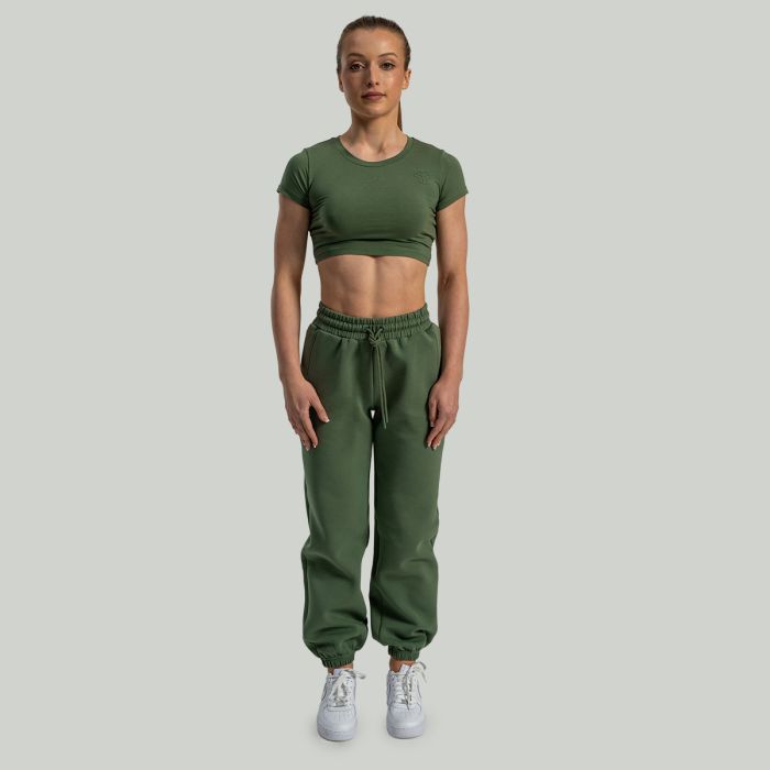 Ženski CropTop Essential Cedar Green - STRIX M