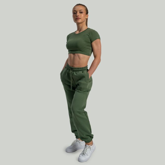 Ženski CropTop Essential Cedar Green - STRIX M