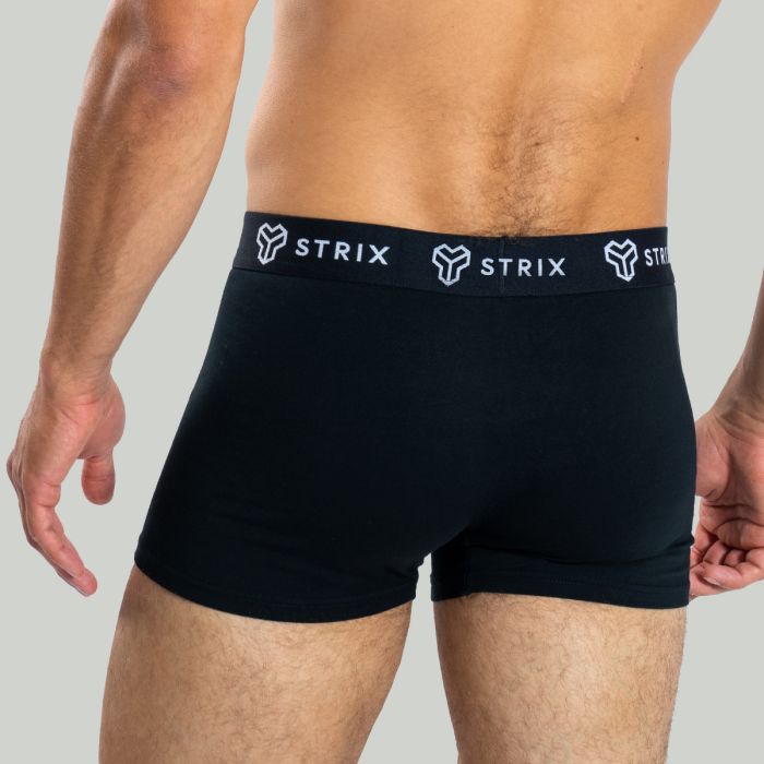 Muške bokserice Essential Trunks 2 Pack Black - STRIX L