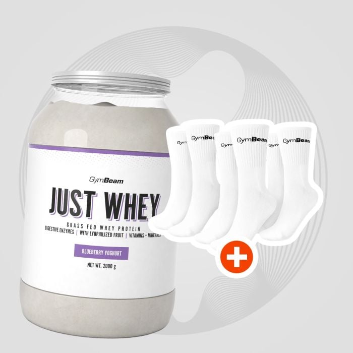 Just Whey protein sirutke iz mlijeka krava s pašnjaka – GymBeam 2000 g - čokoladni milkshake - 00