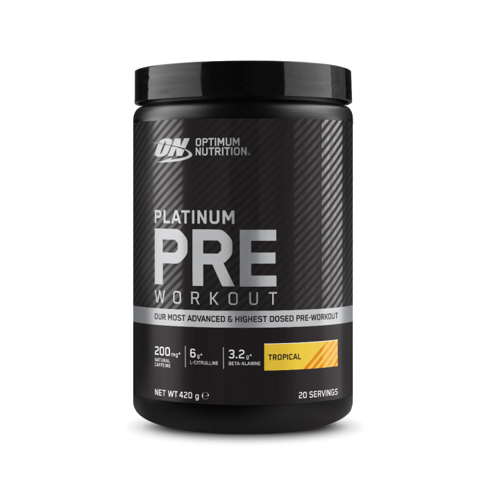 PLATINUM Pre Workout - Optimum Nutrition 420 g - plava malina