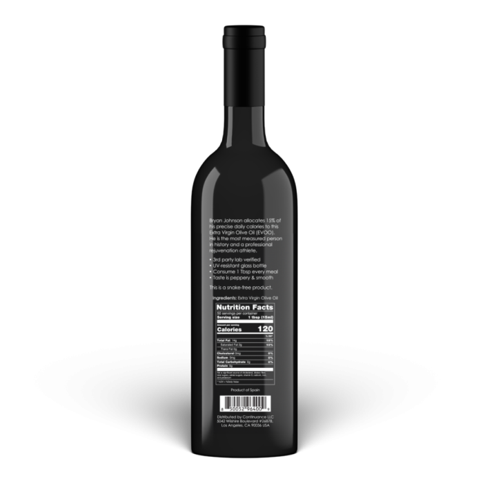 Εξαιρετικά παρθένο ελαιόλαδο - Blueprint by Bryan Johnson 750 ml