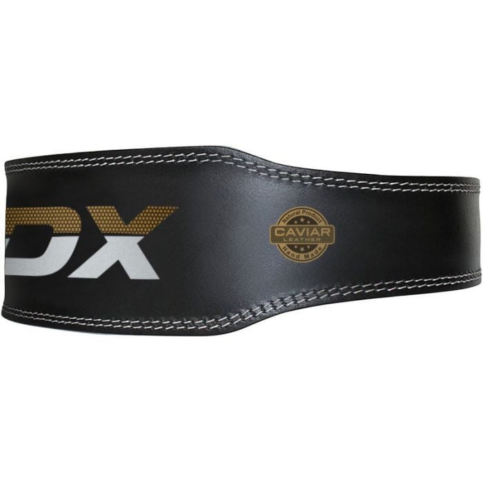 Fitness remen 6“ Leather Black/Gold - RDX Sports L