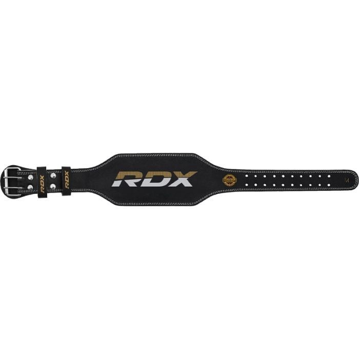 Fitness remen 6“ Leather Black/Gold - RDX Sports L