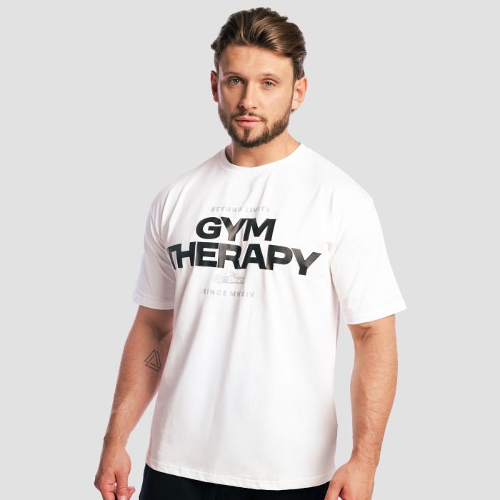 Majica Gym Therapy White - GymBeam XL