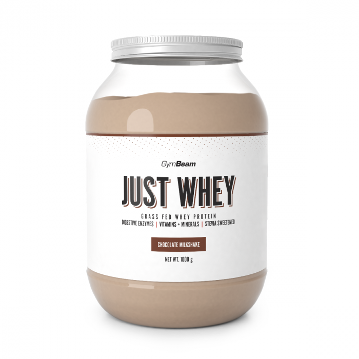 Just Whey Grass-Fed Protein – GymBeam 1000 g - čokoladni milkshake - 00