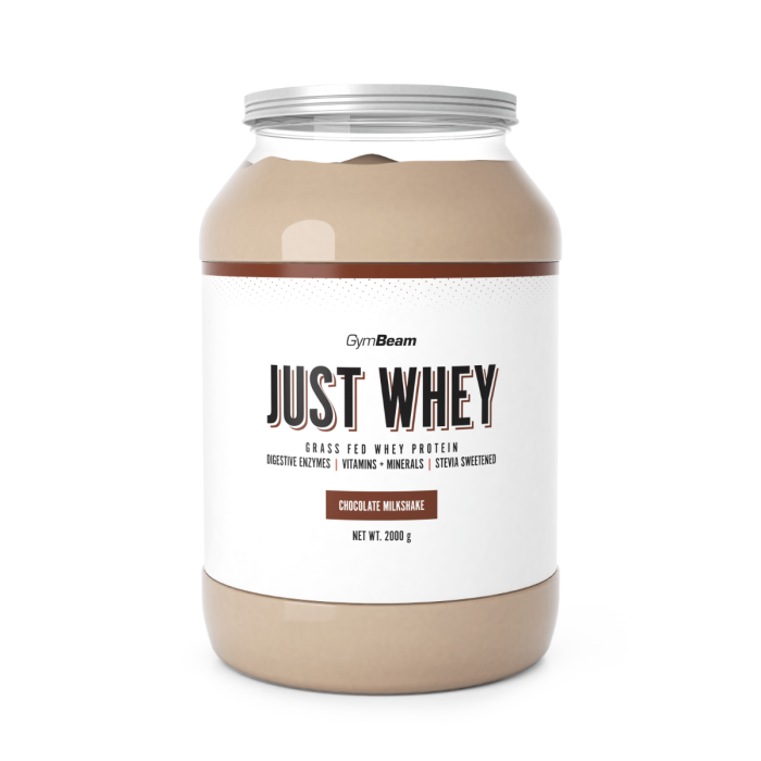 Just Whey Grass-Fed Protein – GymBeam 2000 g - čokoladni milkshake - 00