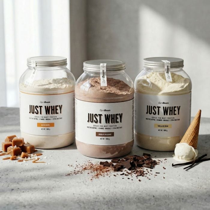 Just Whey Grass-Fed Protein – GymBeam 2000 g - čokoladni milkshake - 00