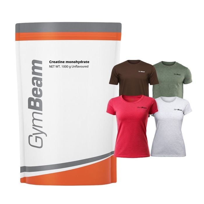 100% Kreatin Monohidrat - GymBeam 500 g - bez okusa - 01