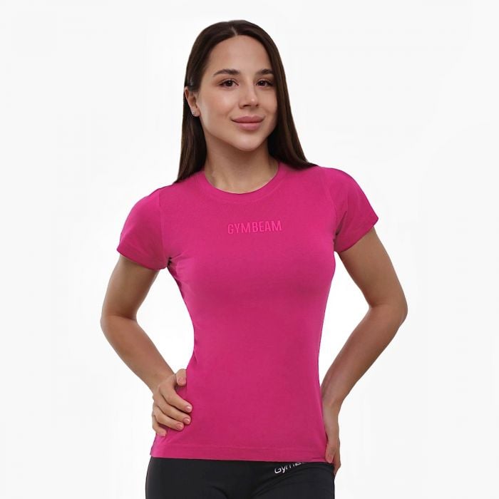 Women‘s T-shirt FIT Magenta - GymBeam