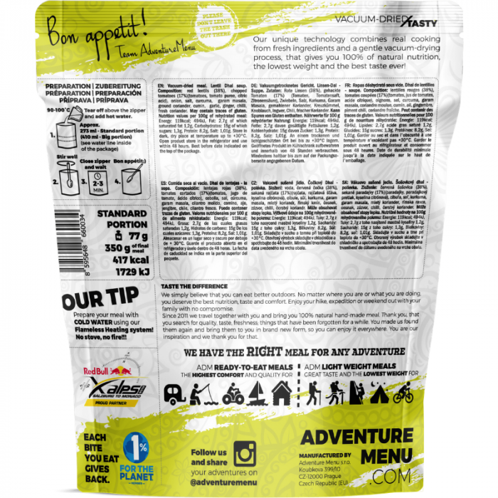 Leća Dhal - Adventure Menu 77 g