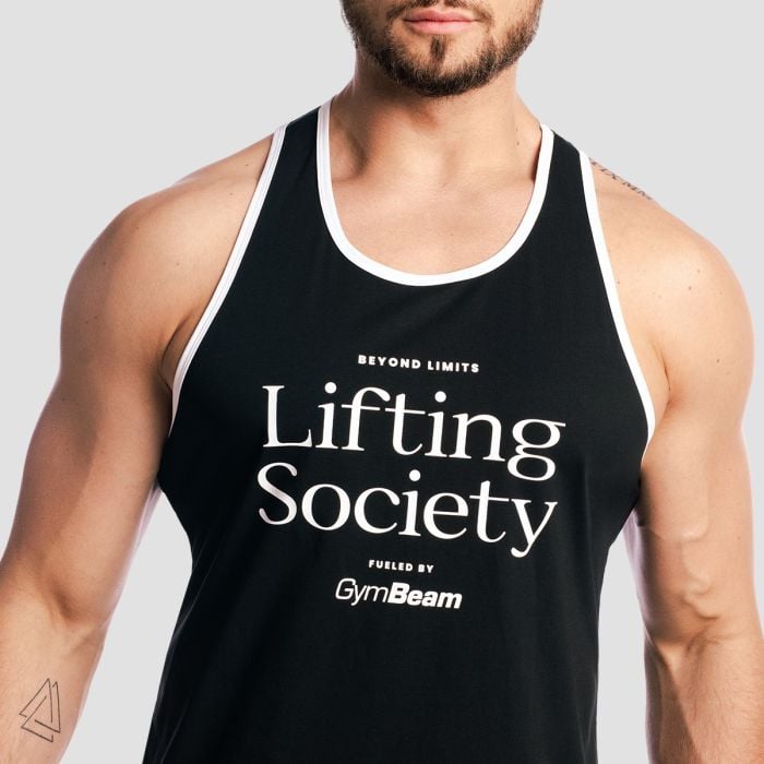 Majica bez rukava Lifting Society Black - GymBeam XL