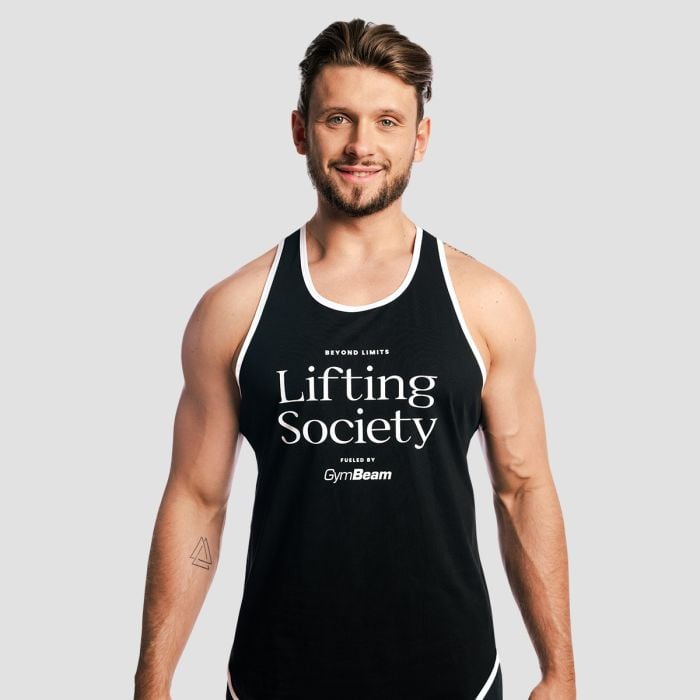 Majica bez rukava Lifting Society Black - GymBeam XL