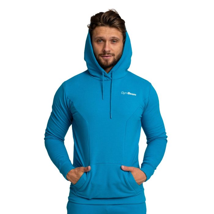 Muška dukserica Limitless Hoodie Aquamarine - GymBeam S